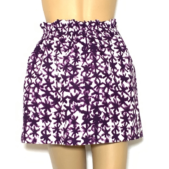 J Crew womens skirt 4 cotton sidewalk mini purple - Picture 5 of 8